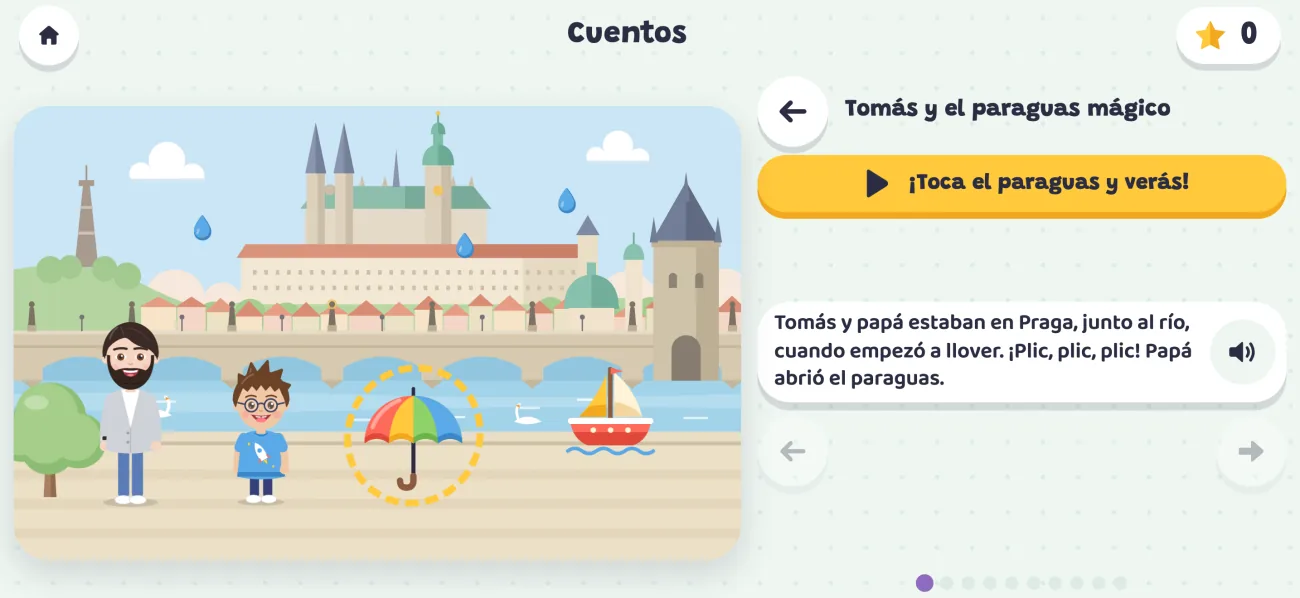 Un cuento de Tomás y papá en Praga